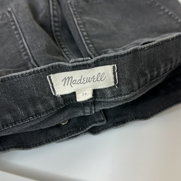 Madewell Step-Hem Jean Skirt in Washed Black‎ Size 30 - Picture 5 of 6